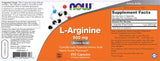 L-arginine 500 mg - 250 capsules