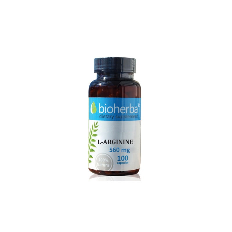 L-arginine 560 mg - 100 capsules