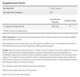 L-arginine 700 mg - 180 capsules