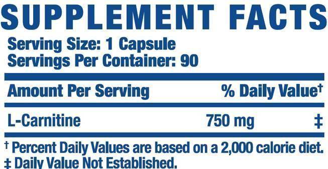 Caps-Carnitine Caps XS - 60 capsules