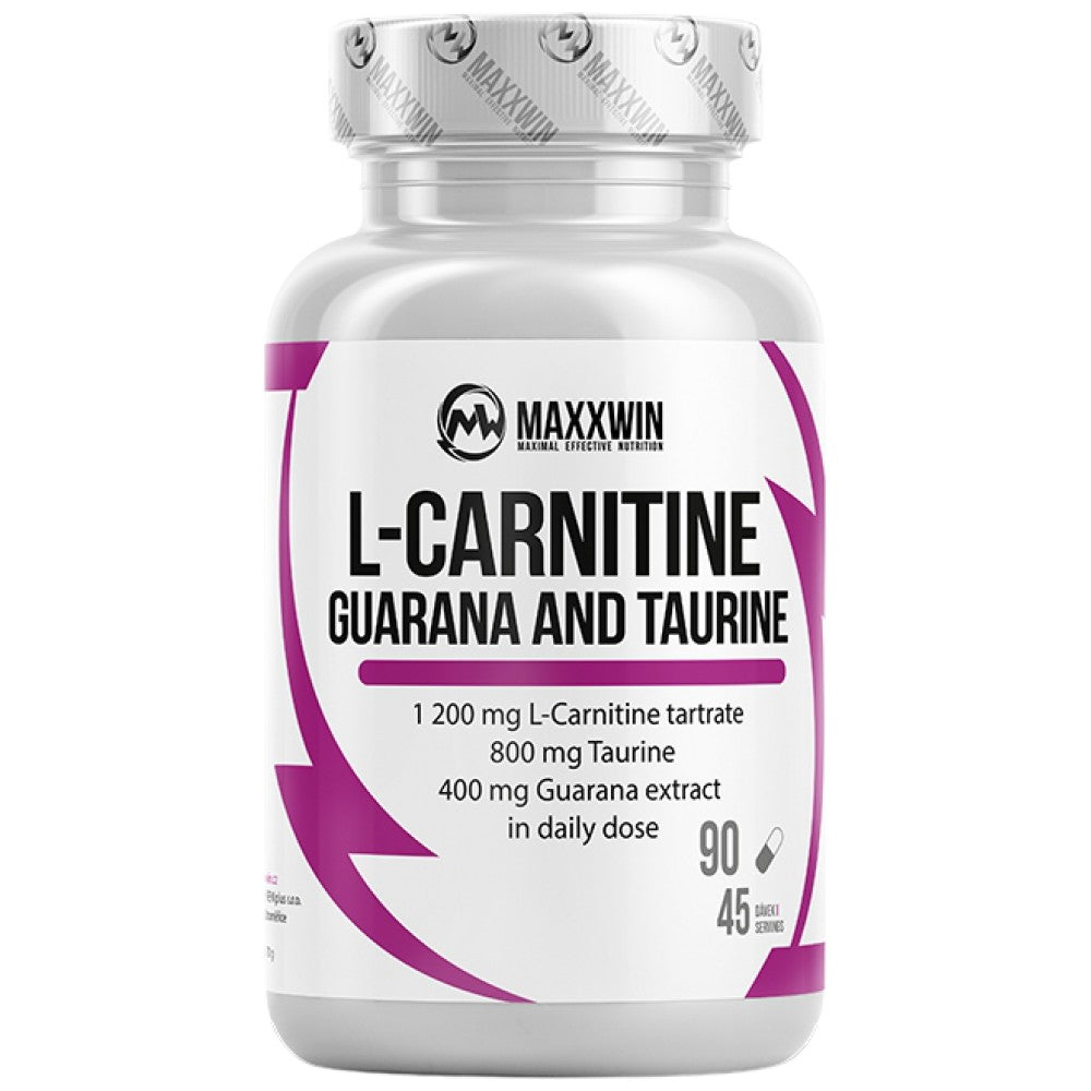L-carnitine + guarana + taurine - 90 capsules