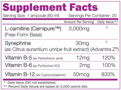 L-Carnitine Plus Shot - 20 x 60 ml