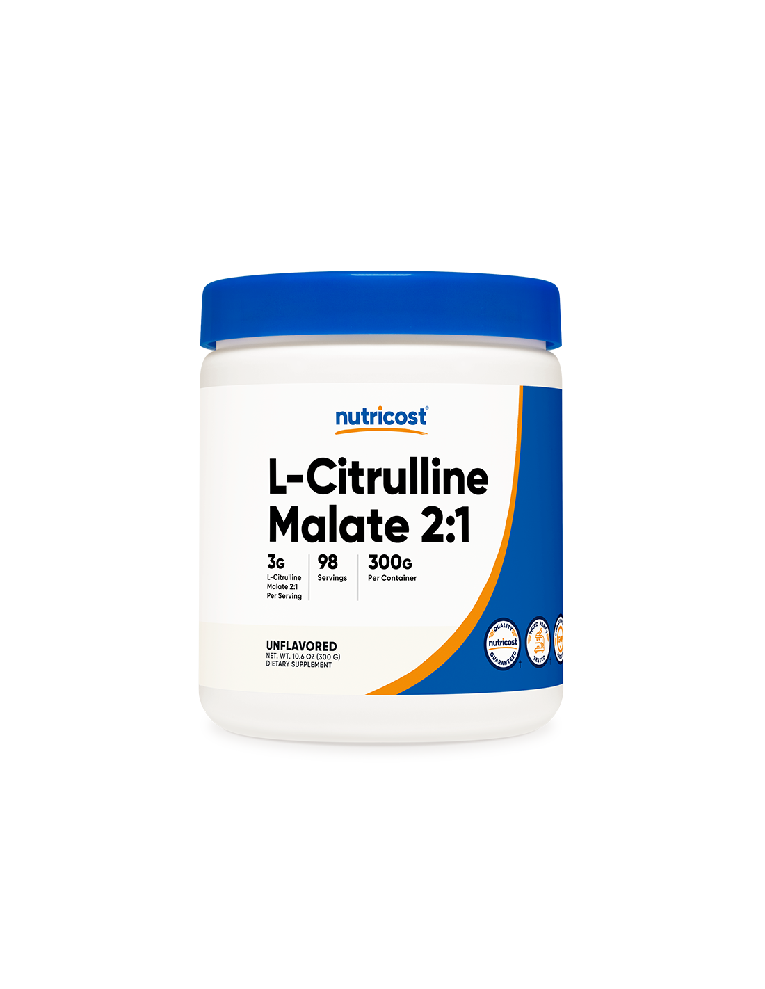 Masse musculaire - L-Citrulline (malate) L-Citrulline, 300 g <tc>Nutricost</tc>