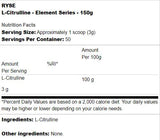 L-Citrulline | Série d'éléments - 150 grammes
