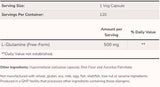 L-glutamine 500 mg - 120 capsules