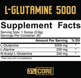 L-glutamine 5000 | Série de base - 348 grammes