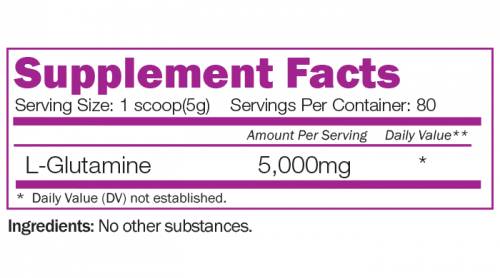 Poudre de L-glutamine - 400 grammes