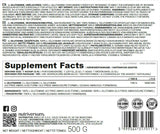 Poudre de L-glutamine - 500 grammes