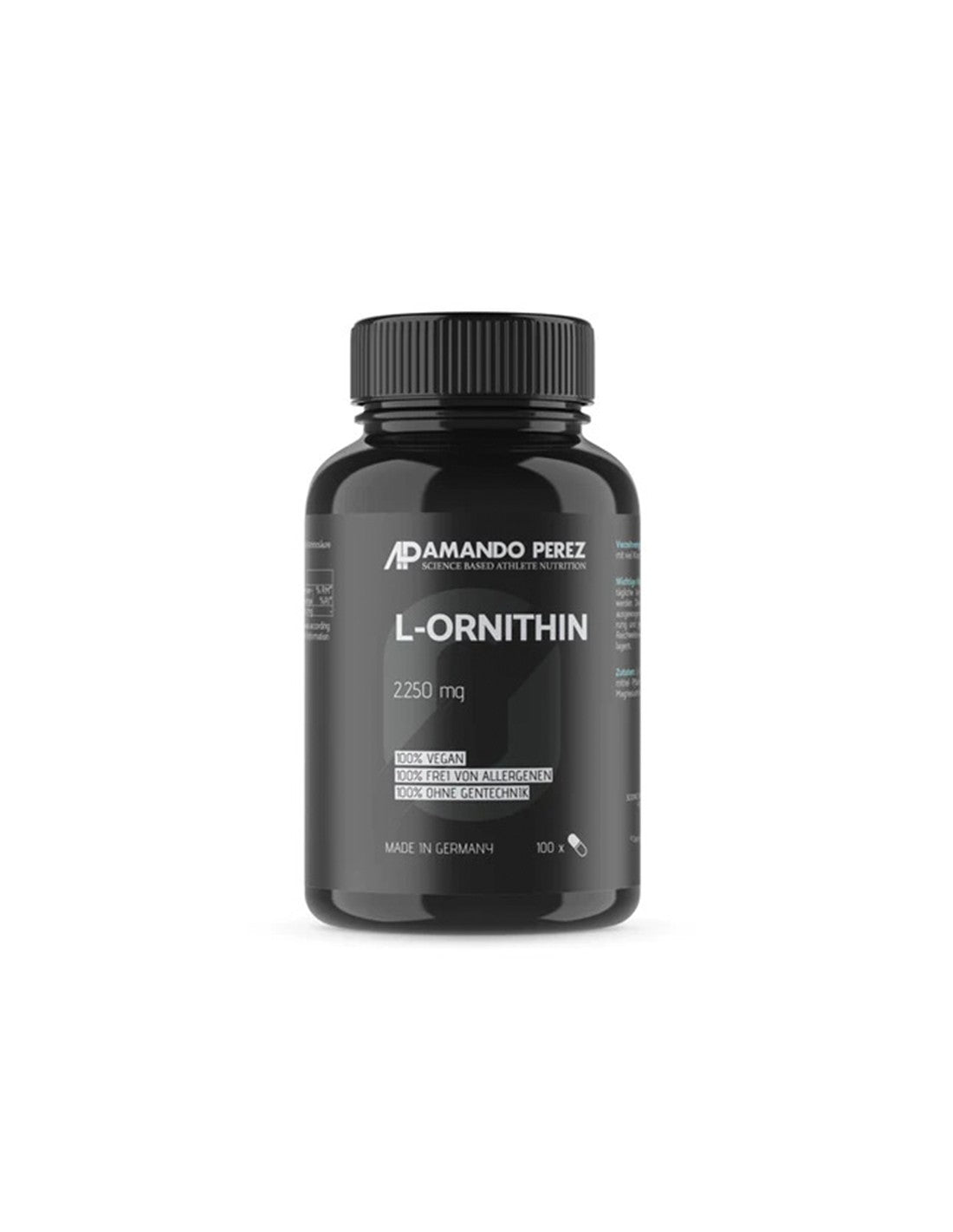 Détoxification - L-Ornithine (L-Ornithine) Amando Perez, 100 capsules