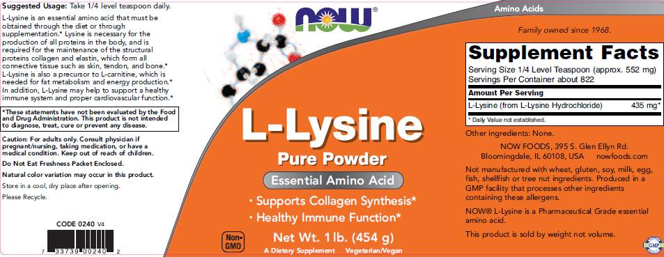 Poudre de l-lysine - 454 grammes