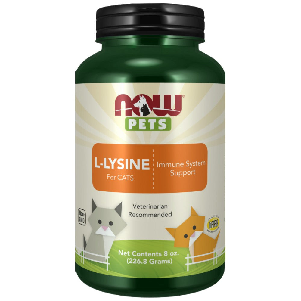 Poudre de l-lysine | pour les chats - 226,8 grammes