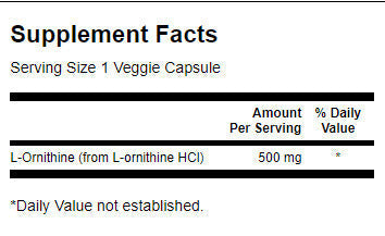 L-Ornithine 500 mg - 60 capsules