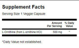 L-Ornithine 500 mg - 60 capsules