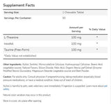 L-théanine 100 mg à croquer | avec inositol et taurine - 90 comprimés à croquer