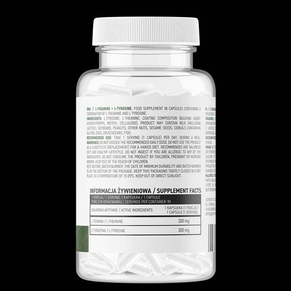 L-théanine + L-Tyrosine/Vege 90 Capsules