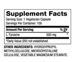 L-Tyrosine 500 mg/100 Caps