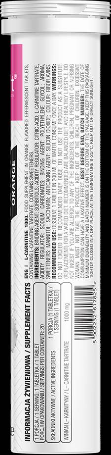 L-carnitine 1000/comprimés solubles effervescents