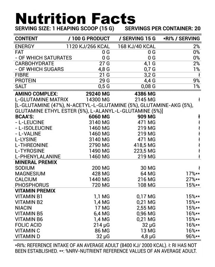 La Vit/Amino | EAA + Vitamines et minéraux - 300 grammes