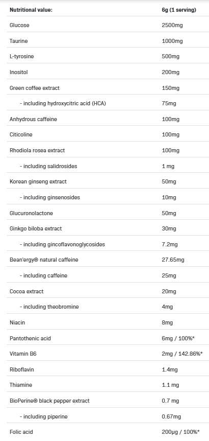 <tc>LOCO</tc> Concentration et stimulation | Pré-entraînement haute concentration - 240 grammes