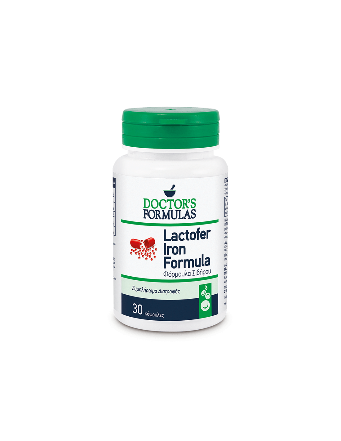 Formule de fer de Lactofer/pour une anémie en fer, 30 capsules Formules du médecin