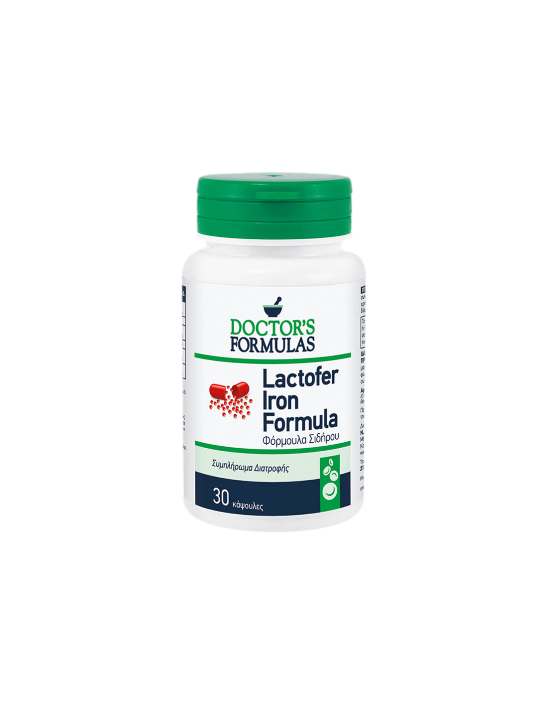 Formule de fer de Lactofer/pour une anémie en fer, 30 capsules Formules du médecin