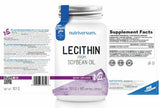 Lécithine 1200 mg | De l'huile de soja - 30 softgels