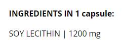 Lécithine | Soja Lecithin 1200 mg - 90 capsules