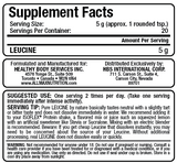 Poudre de leucine - 400 grammes