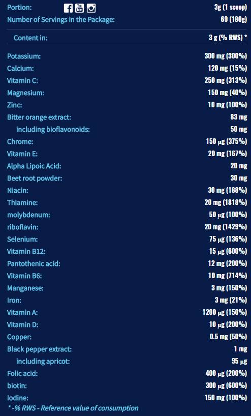 Life Pak [180 grammes, 60 portions]