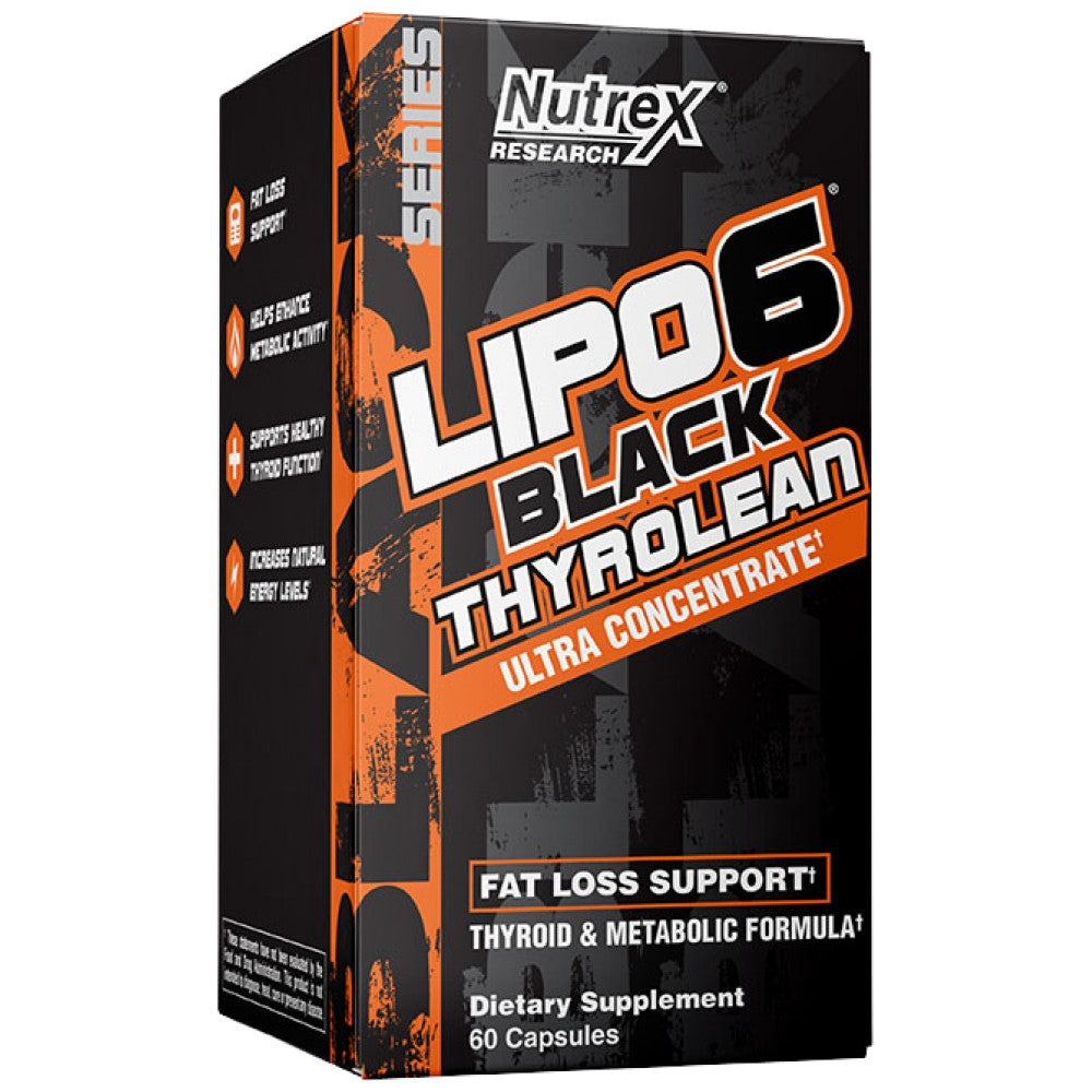 Lipo 6 Black Thyrolean Ultra Concentrate | Formule métabolique thyroïdienne - 60 capsules