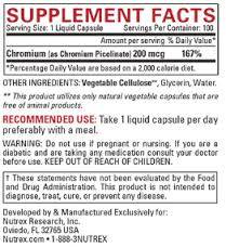 Capsules de gel Lipo 6/Chromium 100