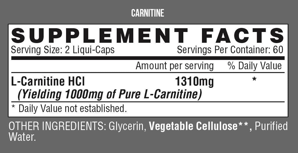 Lipo 6/l-carnitine - 120 capsules de gel