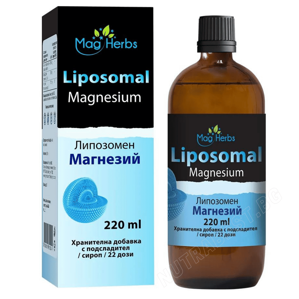 Magnésium liposomal liquide/Magnésium liposomal <tc>MagHerbs</tc> /220 ml, 22 doses/