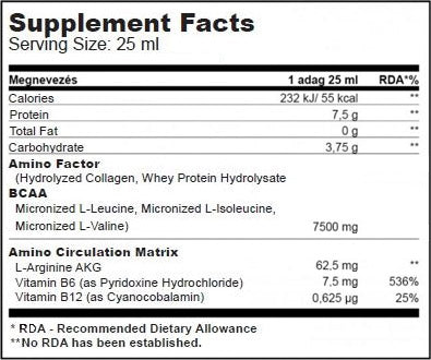 Liquide amino 25 ml./20 ampli. - 0,500 kg