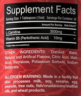 Liquide L-carnitine 3500 mg 450 ml