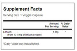 Lithium orotate 5 mg 60 capsules