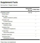 Tone du foie Détox du foie Formule 300 mg - 120 capsules
