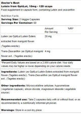 Lutéine 10 mg | De Optilut - 120 capsules