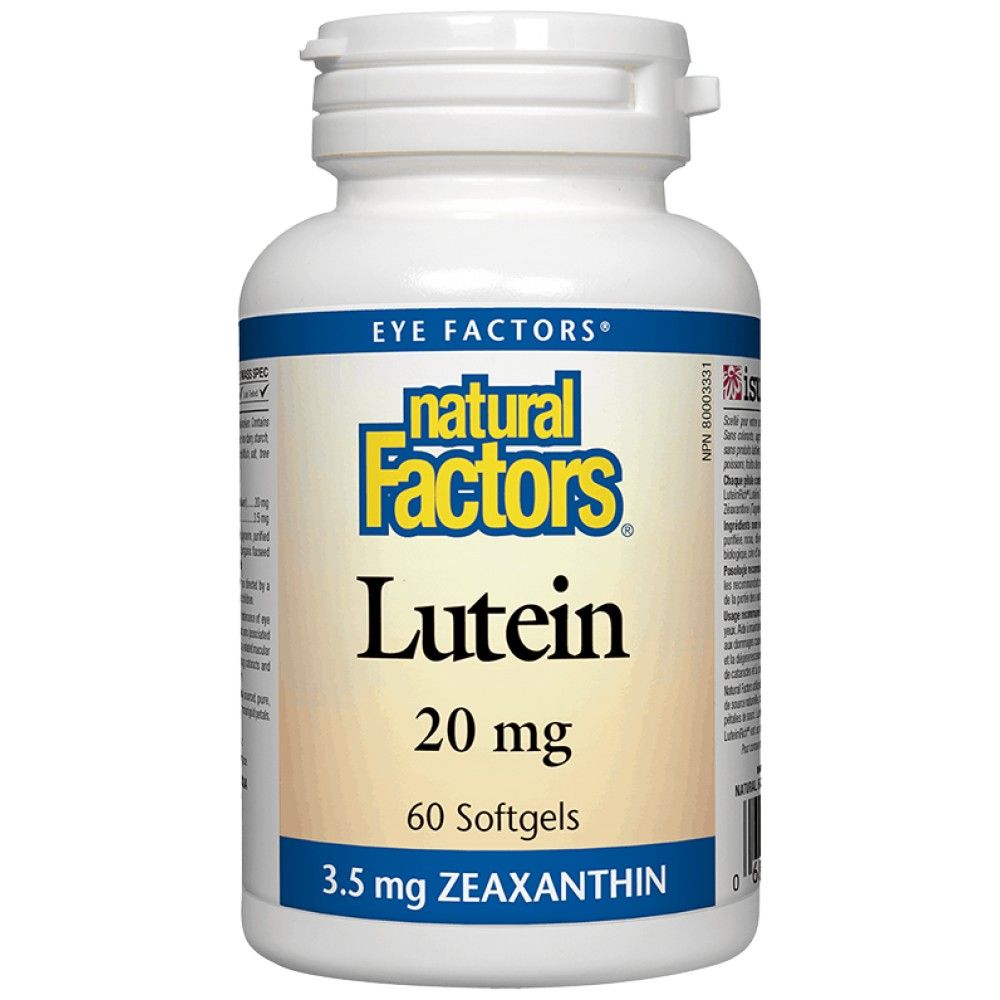 Lutein 20 mg | avec la zéaxanthine - 60 capsules de gel