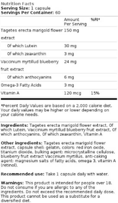 Luteinall | Formule oculaire - 60 capsules