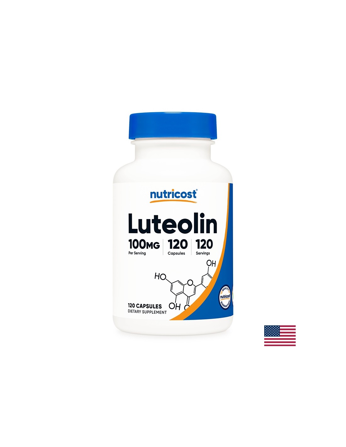 Pour les allergies - Lutéoline, 50 mg x 120 <tc>Nutricost</tc> capsules