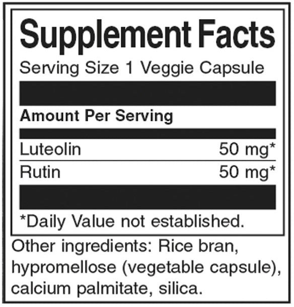 Complexe de lutéoline 100 mg - 30 capsules