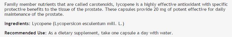 Lycopène 20 mg - 60 capsules