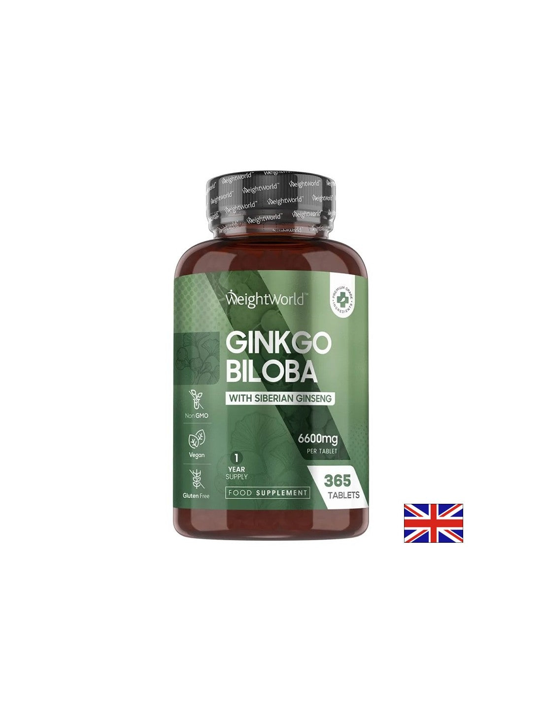 Fonction du cerveau et circulation - Ginkgo biloba 120 mg + ginseng sibérien 24 mg, 365 comprimés
