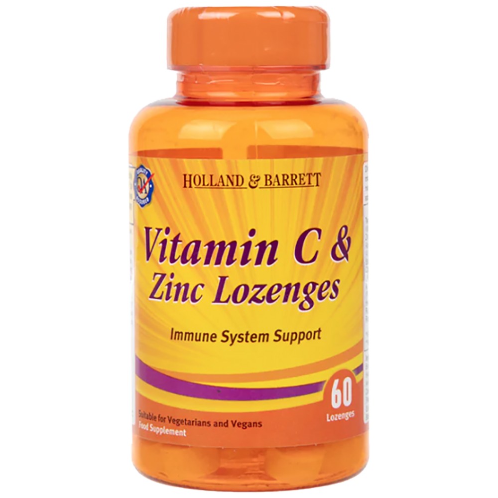 Vitamin C & Zinc Lezes/Système immunitaire Support - 60 bonbons