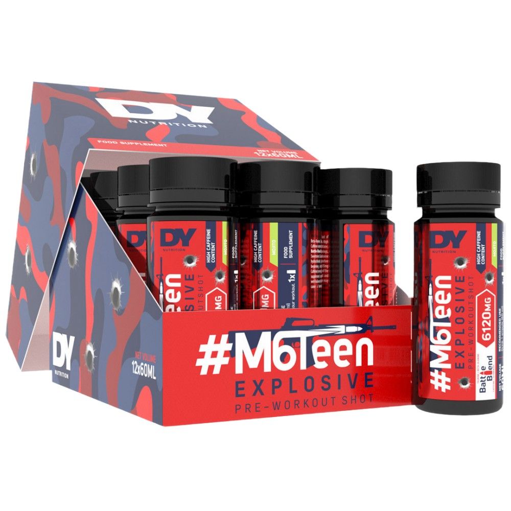M6teen Explosif/pré-entraînement Shot - 12 x 60 ml