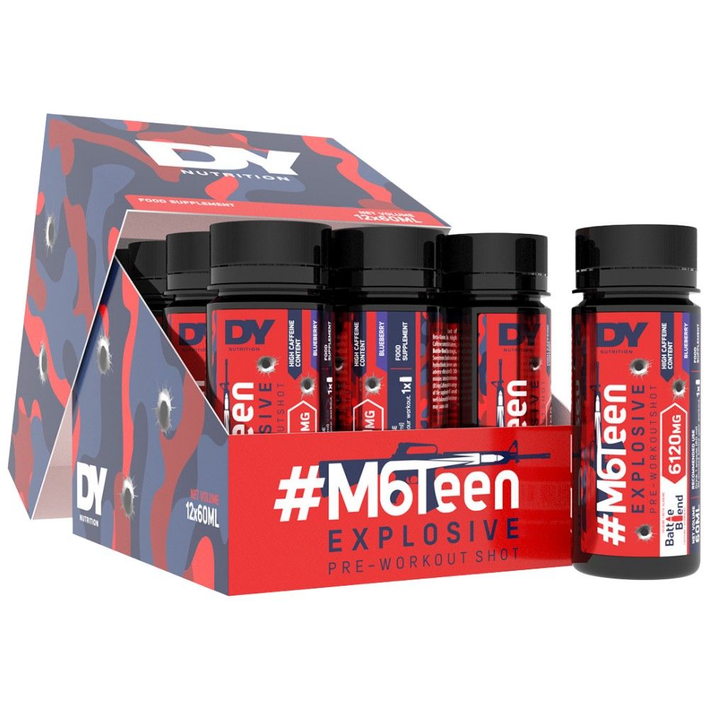 M6teen Explosif/pré-entraînement Shot - 12 x 60 ml