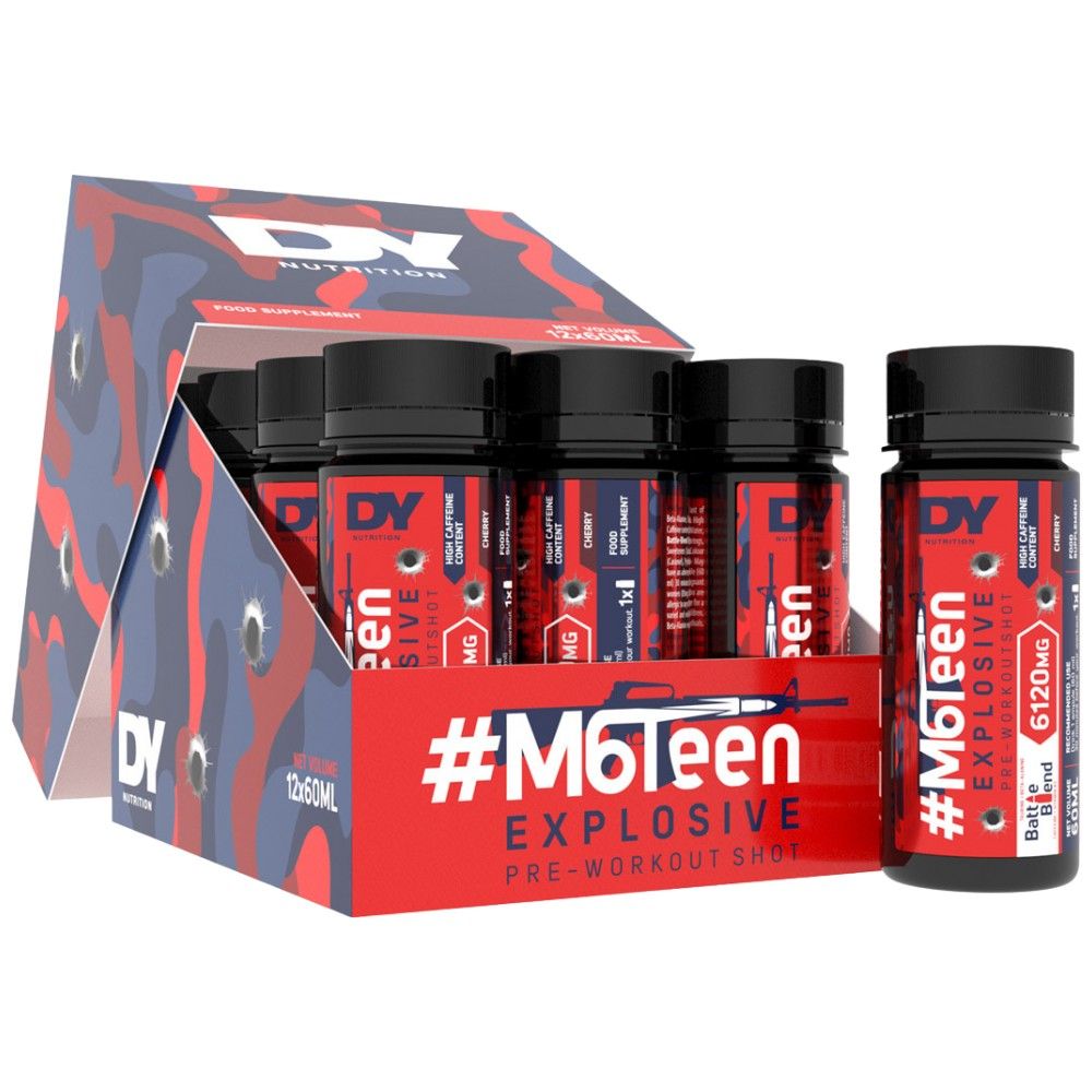 M6teen Explosif/pré-entraînement Shot - 12 x 60 ml