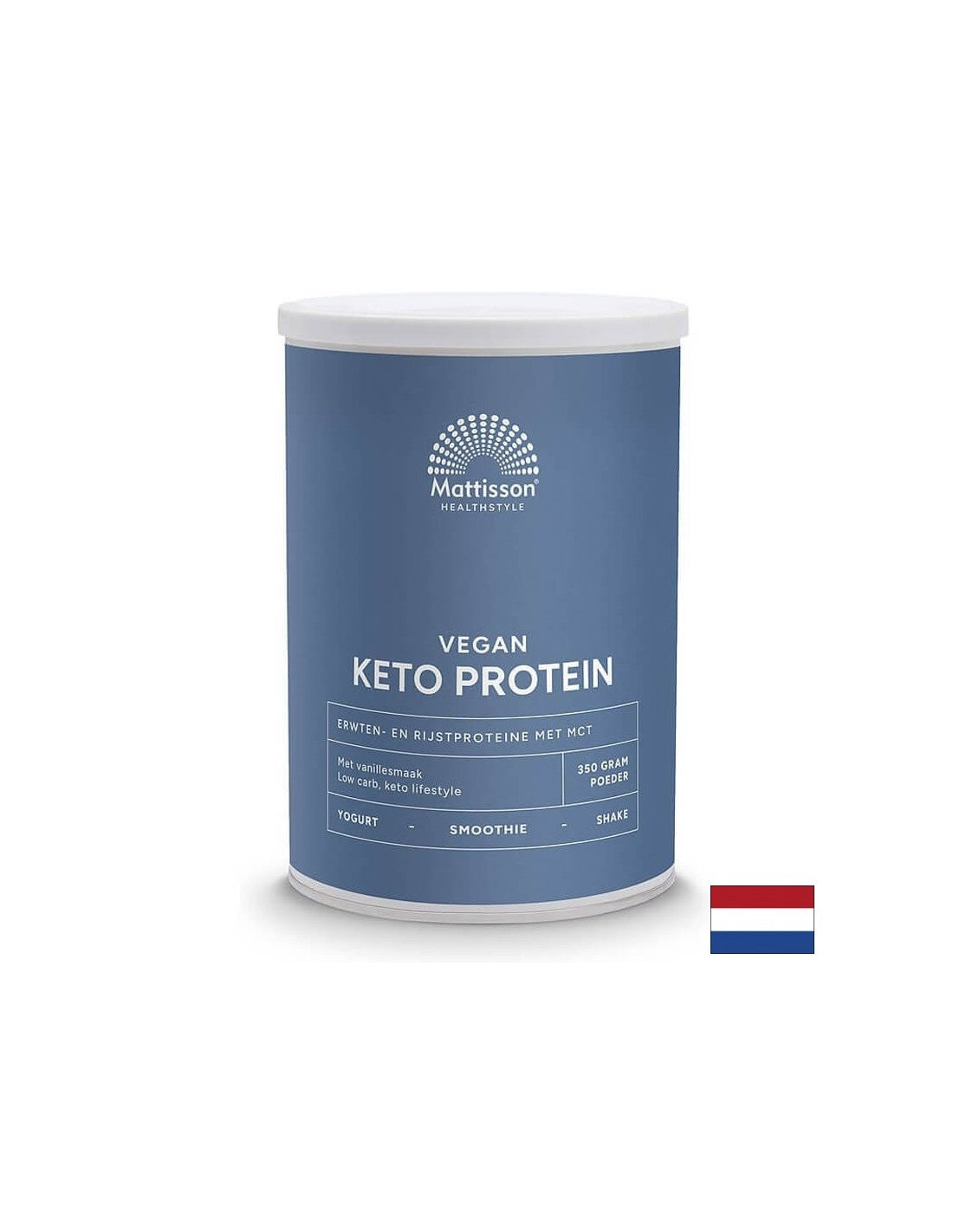 Shake protéiné cétogène végétalien - Pois, riz, MCT, 350 g de poudre <tc>Mattisson Healthstyle</tc>