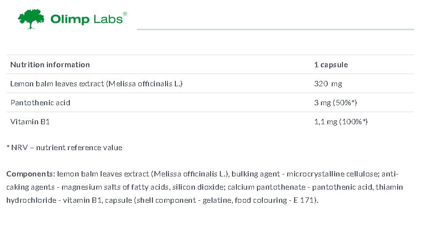 Capsules Melissa Premium Line 30